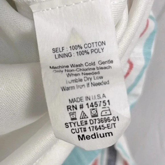 Altar'd State New Women’s Medium Short Sleeve Striped Dress - Picture 6 of 8